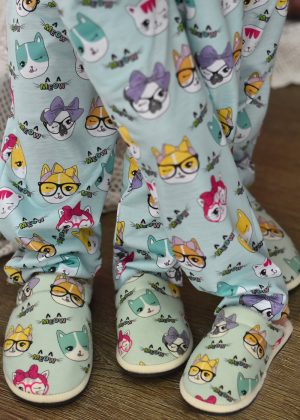 Pantufa Adulta Feminina + Pantufa Infantil - Meow