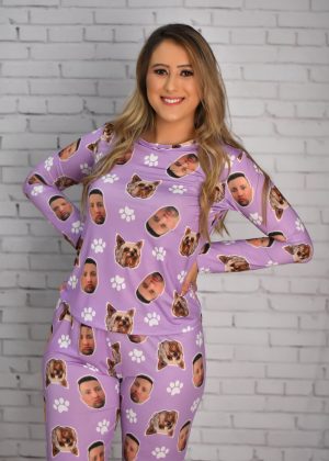 Pijama Jersey Lilás