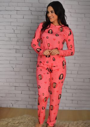 Pijama Feminino Jersey Rosa
