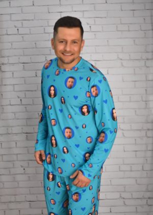 Pijama Masculino Jersey Azul