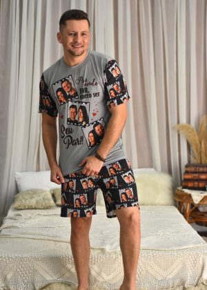 Pijama Masculino Jersey Filme