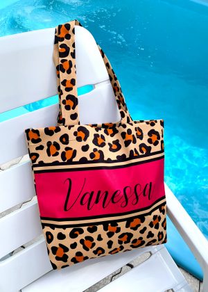 Bolsa Personalizada Onça pintada Pink